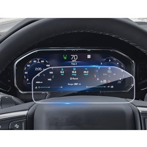 Image of CDEFG for 2026 Chevy Silverado Screen Protector 12.3-Inch Dash, Tempered Glass for 2026 Chevrolet Silverado Accessory Instrument Panel Driver Display Screen Cover HD Clear