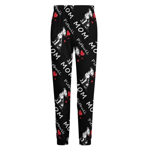 Pitbull Mom Pajama Pants Men Pj Bottoms Sleepwear Lounge Pant4