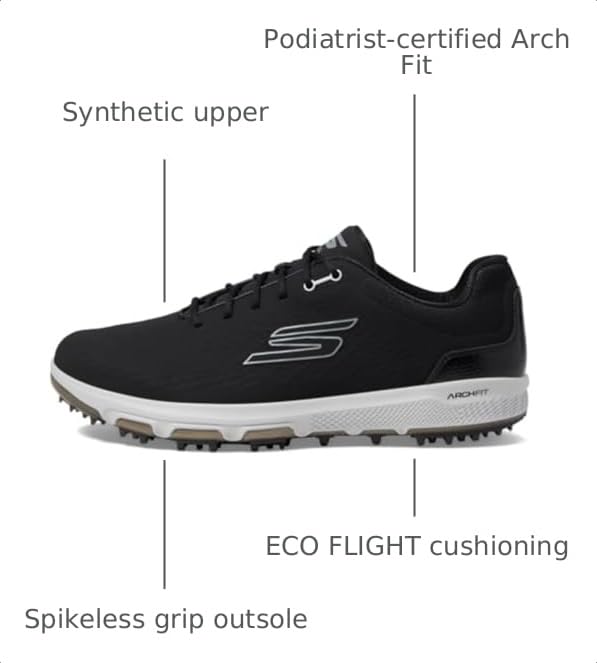 Image of Skechers Men's Pro 6 Waterproof Golf Shoe