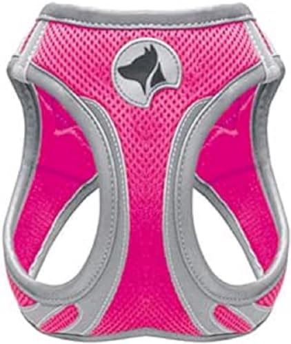 Croci Pettorina per Cani Hiking Reflective, Misura L, colore fuxia