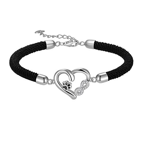 Bracelet patte de chien argent 925, accessoire élégant pour vos tenues quotidiennes