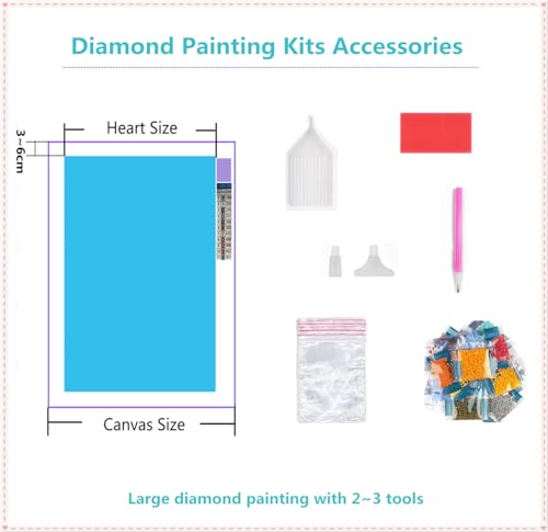 Peinture diamant lion grand format 220x100 cm broderie premium