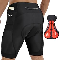 AYESY Culotte Ciclismo Hombre, Ciclismo Pantalones...: 【Tejido Transpirable y Secado Rápido】Pantalones cortos de ciclismo para hombre se combina con las propiedades elásticas en cuatro direcciones del tejido. Es suave, ligero, transpirable, absorbe la humedad, se seca rápidamente y ofrece elasticidad en ...