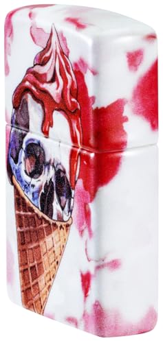 Image of Zippo Windproof Lighter - Horror /Goth - 540 Colour 540 Mat - Refillable - Reusable - Windproof Design - Gift Box - Made in USA