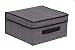 Internet's Best Storage Box with Handles | Durable Storage Bin Basket Containers | Clothes Nursery Toys Organizer | Grey