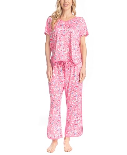 MUK LUKS Fun In The Sun Pajama Set, Short Sleeve...