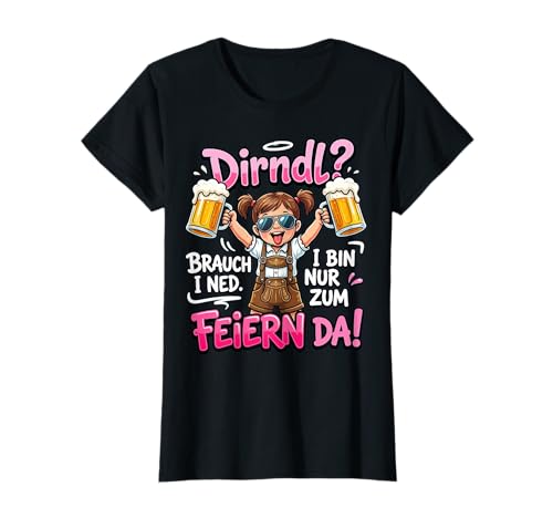 Trachten T-Shirt Damen Trachtenshirt Passend für Oktoberfest T-Shirt