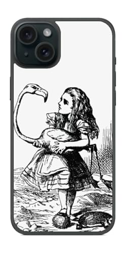 ClearView iPhone 15 Plus�p �v�����g �w�� �ی� �t�B���� ���{�� ����V���[�Y �W�����E�e�j�G�� (John Tenniel) �t���~���S�ŃN���b�P�[��������