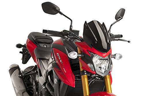 Saute-vent Puig 9435N sport noir pour améliorer le confort des trajets routiers