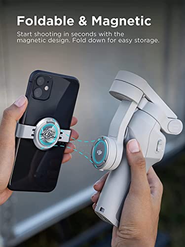 Estabilizador gimbal OM 4 SE para smartphone de 3 eixos com tripé design magnético portátil e dobráv