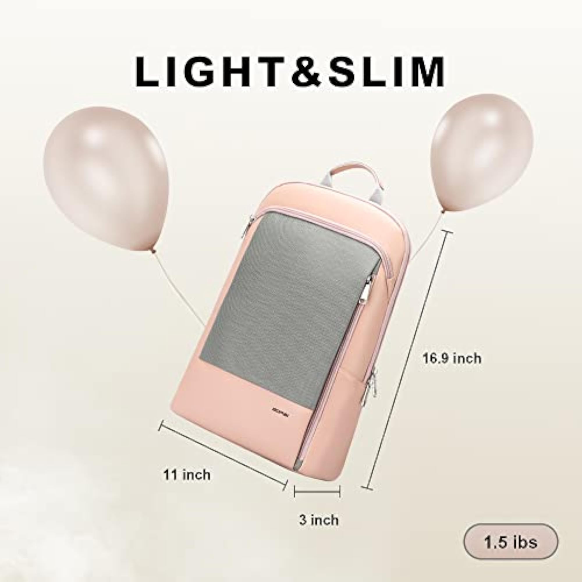Slim Laptop Backpack Men Anti Theft