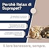 Suprapet Relax Calmante per Cani e Gatti 30 compresse - Rilassante Naturale Contro Stress e Paura con L-Triptofano, Vitamine B, Valeriana, Passiflora, Biancospino, Zenzero
