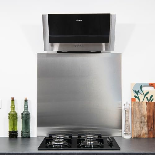 Fond de hotte inox brossé 80 cm au design moderne et durable