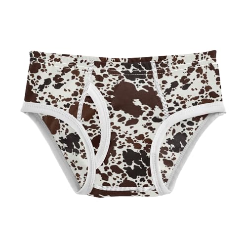 Boys' Exclusive Briefs Toddler Underwear 95% Combed Cotton Boxerbriefs 2T Brown and White Speckled Pattern 91