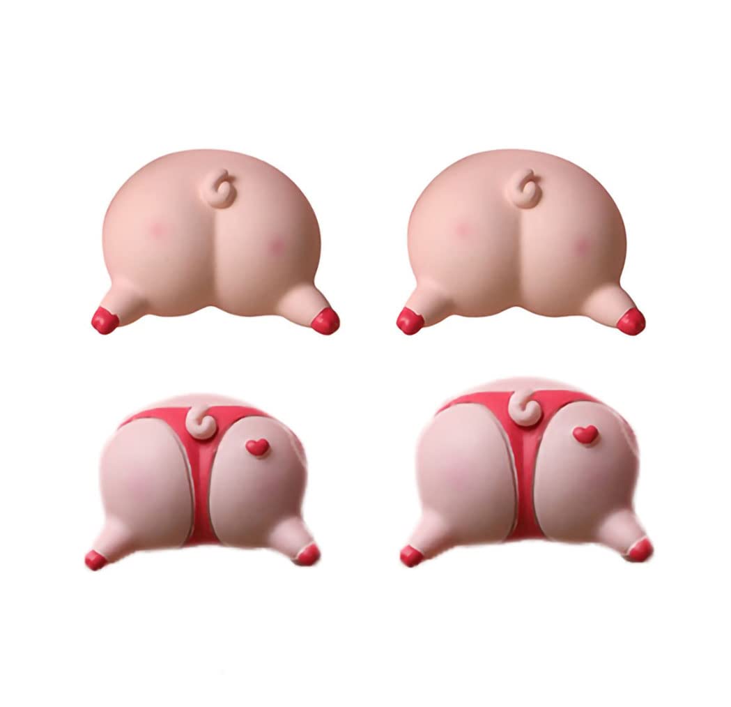 WAIT FLY Funny Pig Butt Refrigerator Magnets, Decorative 3D Fridge Magnets, Perfect for Whiteboard, Photos, Notes, Map, Calendar-Pig