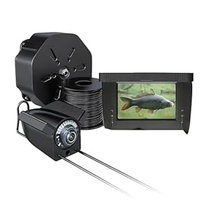 Cámara Submarina para Pesca con Pantalla IPS de 4,3″ y Cable de 30 m, Cámara de Pesca con Visión Nocturna, Objetivo Gran Angular para Pesca en Mar, Río y Hielo