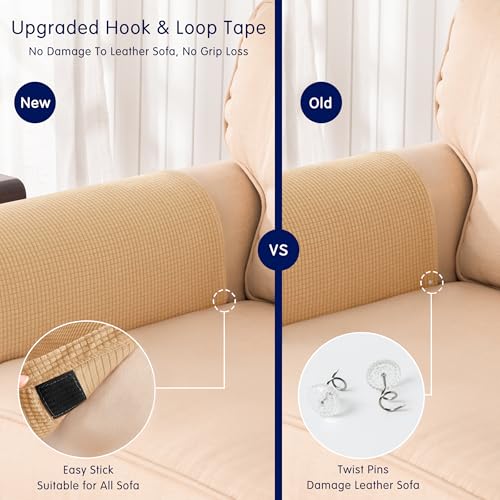 image for SUBRTEX Stretch Armrest Covers Anti-Slip Upgraded Spandex Arm Covers f