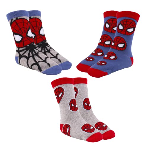 Marvel Spiderman Calcetines para Niño, Diseño Spiderman Calcetines Altos, Regalo para Niños y...
