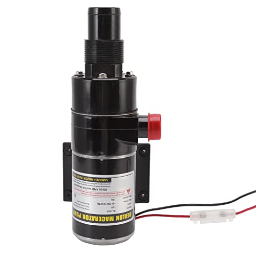 Sunicon Efficient Macerator Pump, Multipurpose Prevent Clog Multi Protection Waste Water Pump Easy Installation (12V)