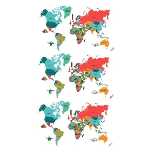 Veemoon 3 Piezas Mapa Del Mundo Colorido Mundo Etiqueta De La Pared Mapa De La Pared Arte Etiqueta De La Pared Etiqueta De La Pared Calcomanías De Pared Mural De La Pared Etiqueta