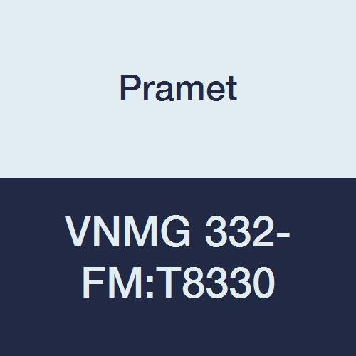 VNMG 332-FM:T8330 Carbide Multi-Material (P30,M25,K30) Indexable Turning Insert, Negative, Finishing-Semi Roughing 0.031" Radius, PVD, 35 Degree Diamond, Gold (Pack of 10)