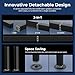 MZEIBO TV Sound Bar, 50W Bluetooth 5.0 Sound Bars for Smart TV, Surround Sound System with Powerful Bass, Home Theater Speakers with ARC/Optical/AUX, TV Speakers Soundbars with Split Design, 31inch
