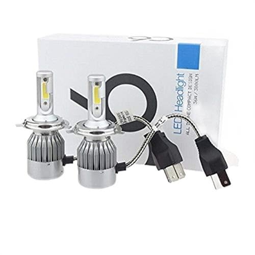 Image of PA C6 H-4 36W /3800LM LED Headlight Conversion Kit Car High /Low Beam Bulb Driving Lamp 6500K, White -Pack of 2