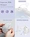 Breast Pump K3,Ultra-Lightweight Hands Free Wearable Breast Pump,Upgraded Double-Seal Flange Electric Breastfeeding Pump with 3 Modes | 9 Levels, 3 Fine-Tuned Rhythms,15-24mm