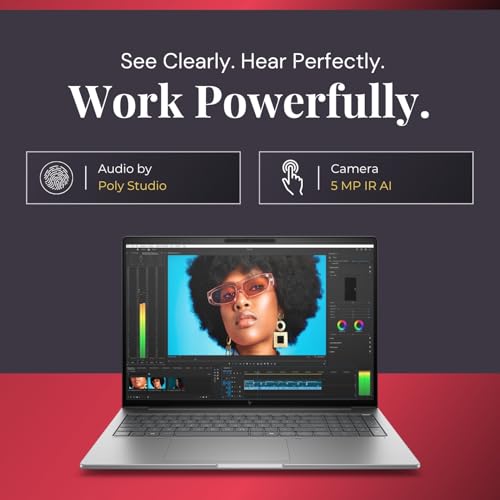 Image of HP Ultra 7 255H / 32 GB DDR5 RAM / 1 TB SSD /Windows 11 Pro /5 MP IR AI Camera / 16.0 inch AG WUXGA /Intel Wi-Fi 7 BE201 (2x2) and Bluetooth 5.4 /Fingerprint Reader (C1JQ1PT)