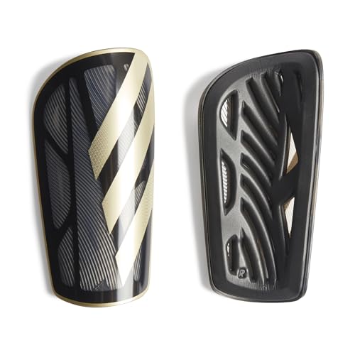 adidas unisex-adult Tiro League Shin Guards, White/Black/Silver Metallic, X-Large