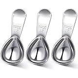 3 Pieces Tablespoon Coffee Scoop Stainless Steel Coffee Scoops Short Handle Tablespoon Measuring Spo