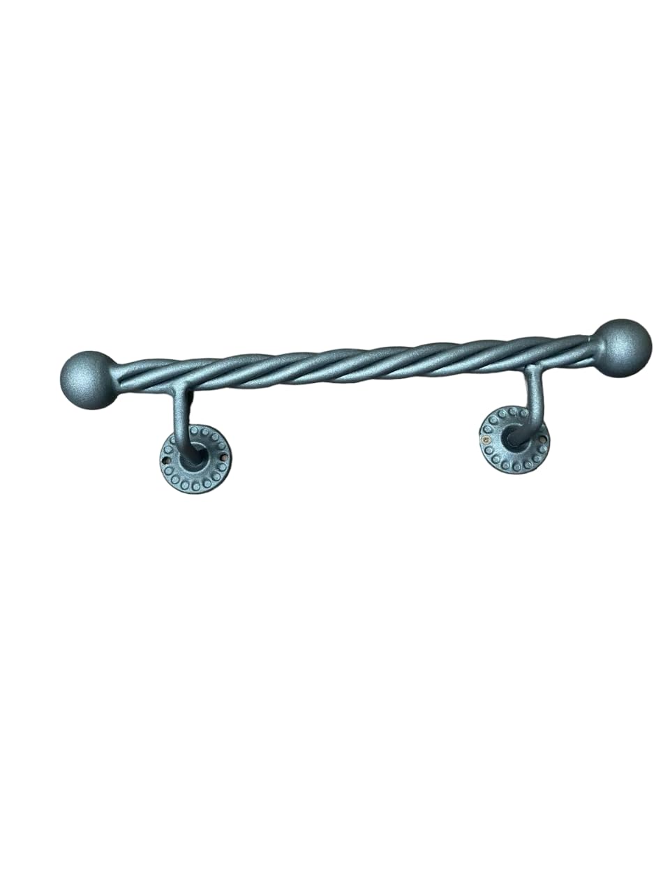 FERMEG Corrimano Liberty diam. 30 mm in ferro con finitura"antracite" | Corrimano in ferro battuto made in Italy | Prodotto fai da te | ideale per uso interno ed esterno (Antracite, 50 cm)