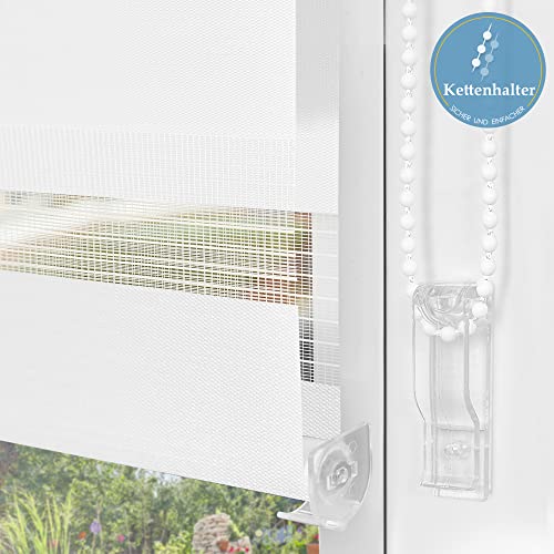 Doppelrollo Atlaz Klemmfix ohne Bohren für Fenster und Türen