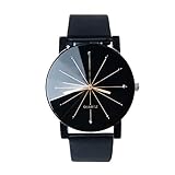 Dise?o claro del dial del reloj: Fácil de usar y ver el tiempo, los relojes de visualización de la placa de dial puntero de forma redonda, que le proporciona de línea clara para leer.