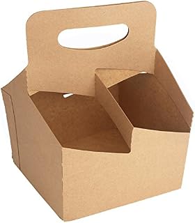Kraft Drink Carrier with Handles Holds Up to 4 Cups of 20 oz