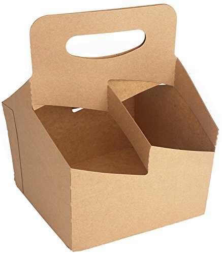 Kraft Drink Carrier with Handles Holds Up to 4 Cups of 20 oz