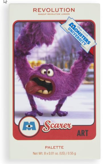 MAKEUP REVOLUTION Revolution x Monsters University Art Scare Card Palette Eyeshadow 8 x 0.01 oz. (0.55g)