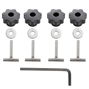 MangWany 4er Edelstahl T-Schrauben-Set