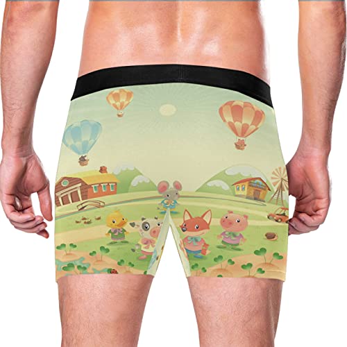 Calzoncillos Bóxer para Hombre de Algodón Elástico Pack Ropa Interior Cómoda Transpirable 3