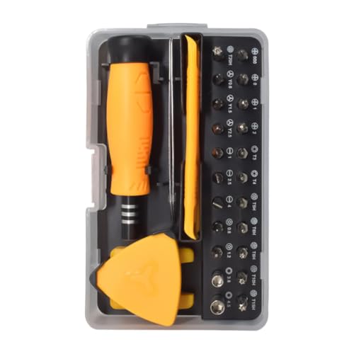 Juego de Destornilladores de Precisión | 33 En 1 Puntas de Precisión para Reparación | Con Pinzas y Puntas Magnéticas | para Electrónica Ordenador Portátil Reloj DIY Aficionado Móvil Productos Digital