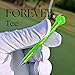 AIRGLO Forever Tee Premium Metal Unbreakable Golf Tees (2 Pack), Extended Metal Tip, Golf Club Groove Cleaner, Golf Divot Tool, Durable Transparent Plastic Golf Tees