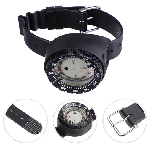 Brújula de pulsera impermeable UKCOCO con luz nocturna miniatura 7