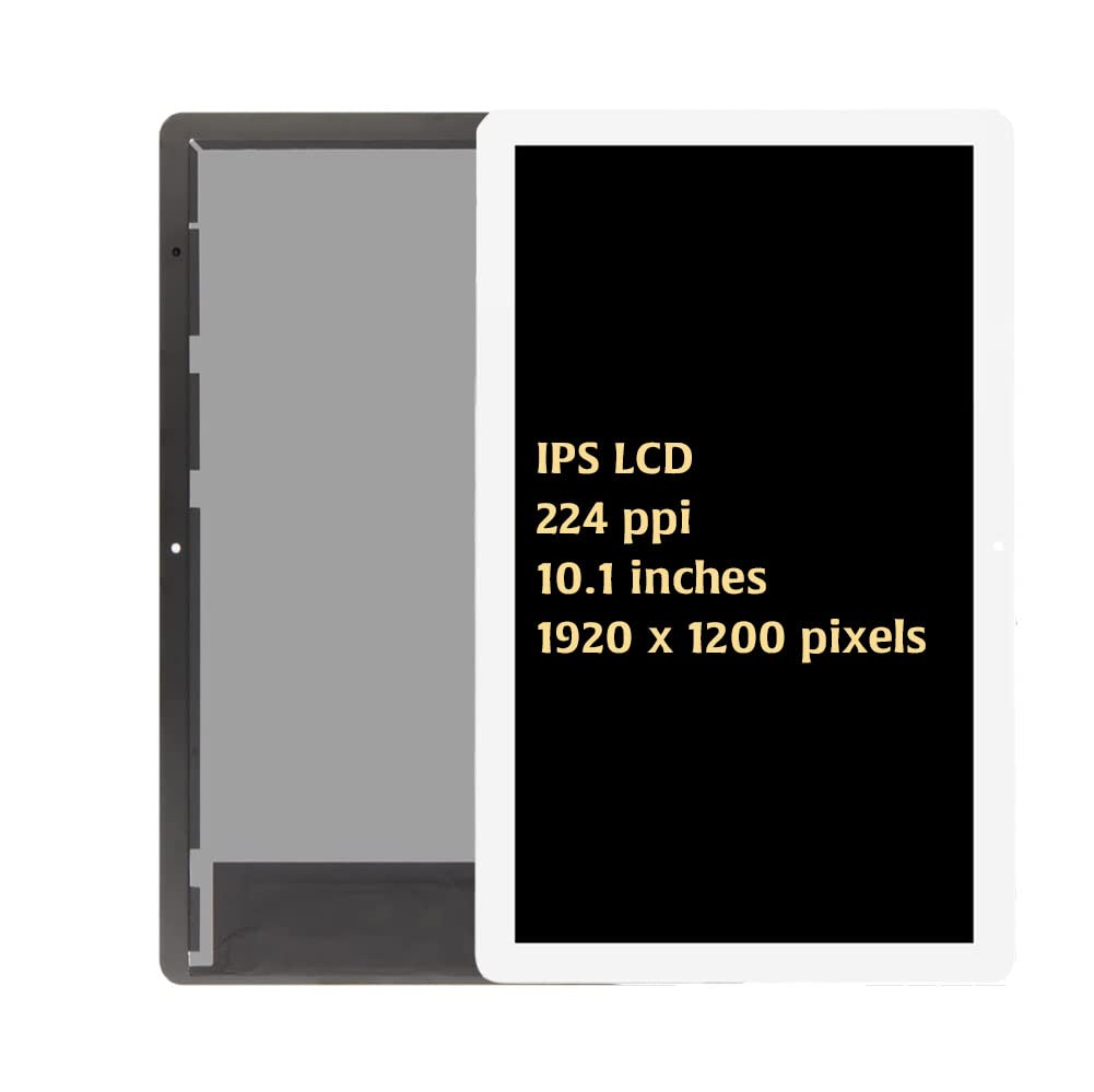 A-MIND OEM for Huawei MediaPad T5 10.1 Screen Replacement Touch Digitizer,for Huawei AGS2-W09 AGS2-W19 AGS2-L09 Full Assembly LCD Display Repair Kits with Tools(White)