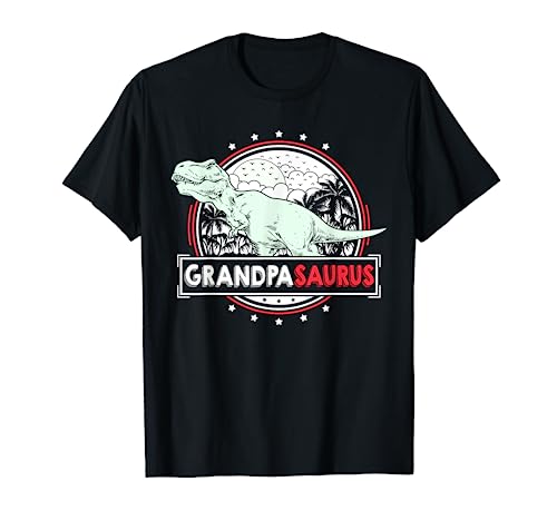 GrandpaSaurus Tshirt Grandpa Gifts from Grandchildren T Rex T-Shirt
