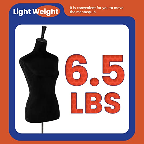 image for PayLessHere 59-67 Inch Female Mannequin, Torso Sewing Mannequin Dress 