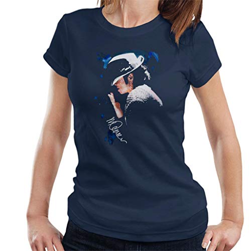 VINTRO Camiseta de Michael Jackson con Punta de Sombrero de Las Mujeres Original Portrait por Sidney Maurer (Armada,M) Cover
