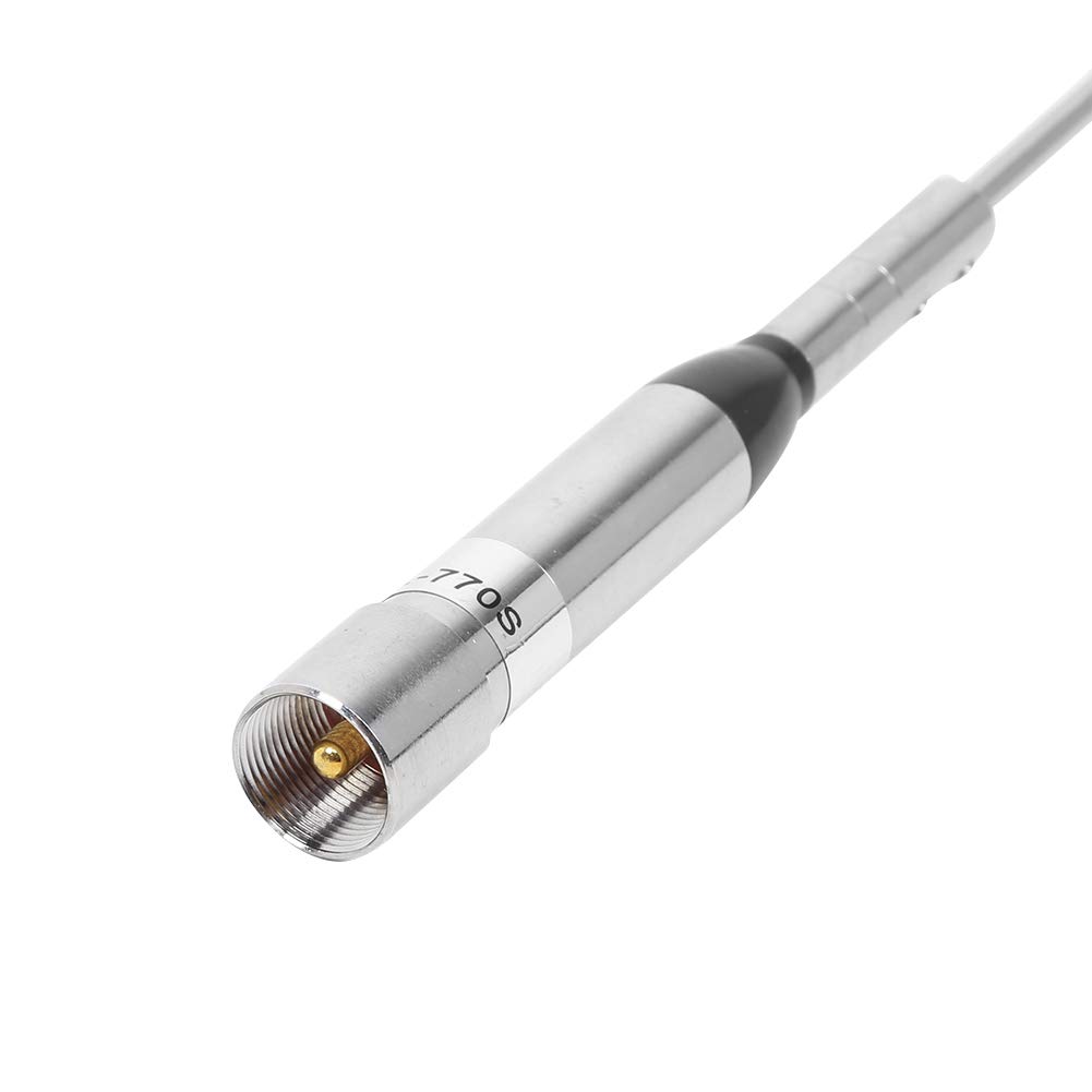 NL-770S Antena de Radio Universal para Coche, VHF UHF Doble Banda Antena Móvil Auto 144/430 MHz, Conectores UHF /SL16-J/M, para para para para Vertex para BaoFeng, etc