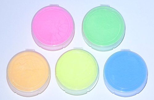 Fluorescent 5 Color Pack Glow In The Dark Pigment Powder - 12G Each, 60G Total #TOP1