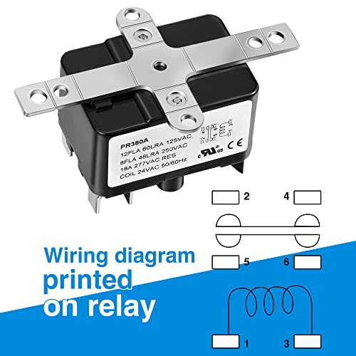 24V Fan Relay, 90-980 Isolation Relay Ac Switch Spst With Ul Certification Compatible With Hvac Coleman Furnace Blower Humidifier Goodman Blower Heat Sequencer Relay (1 Piece) #TOP1