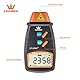 TOPWAY Digitaler Fototachometer Hand-LCD-Tester für berührungslose Drehzahl (Bereich 2,5 U/min - 99.999 U/min) für Motoren, Räder, Lüfter + Tragetasche